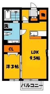 エスポワール西原【2階】の間取り