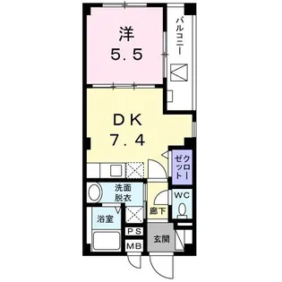 フォリアージュ【2階】の間取り