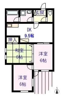 アーミッシュ【1階】の間取り