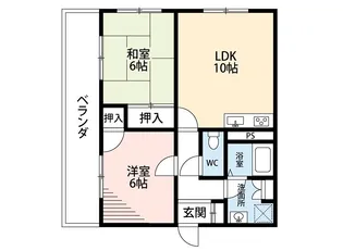 ホープマンション Part2【2階】の間取り