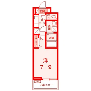 パルティール【3階】の間取り