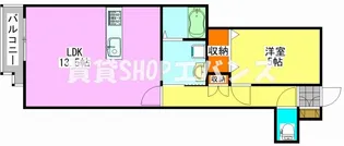 フローリッシュ大久保II【3階】の間取り