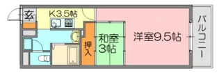クレベール相原【3階】の間取り