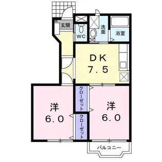 シャルマンハイツ【1階】の間取り