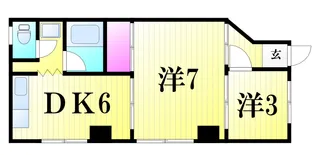 宮内マンション【1階】の間取り