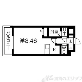 ロイス南茨木【1階】の間取り