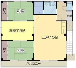 片村ハイツ【2階】の間取り