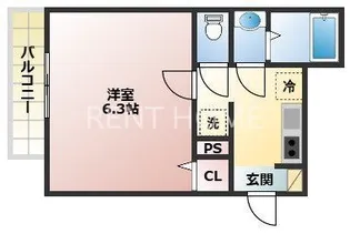 REGIA衣摺1丁目 北館【2階】の間取り