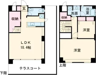 国立HAUSの間取り