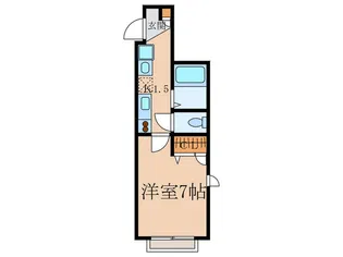 ハイネス中目黒【1階】の間取り