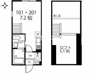 ハーミットクラブハウス東急菊名【1階】の間取り