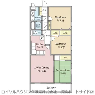 ヴィレッジ・アメニティ【3階】の間取り