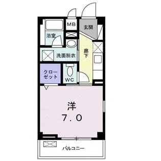 ベルルーチェ糀谷【3階】の間取り