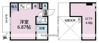 ランドヒルズ西谷【1階】の間取り