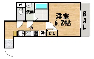 REGIA衣摺B棟【1階】の間取り