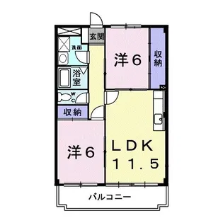 マリッチ大舘II号館【2階】の間取り