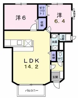 フリッシュI【1階】の間取り