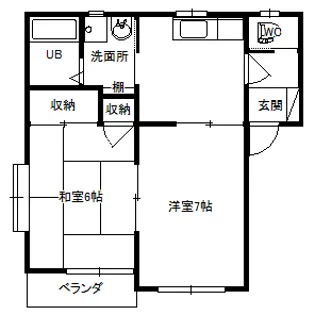 クレヨンハウスNo.2【1階】の間取り