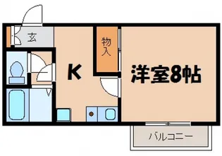 プリマヴェール矢野【1階】の間取り