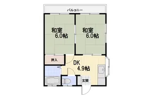 第一コスギコーポB棟【2階】の間取り