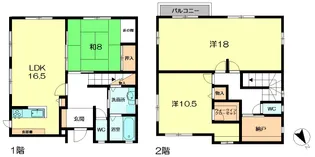 京都府木津川市州見台5【一戸建】の間取り