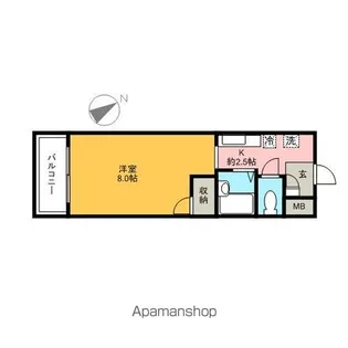 江崎ガーデンビル【4階】の間取り