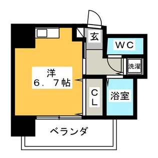 ニューポートマンション【3階】の間取り