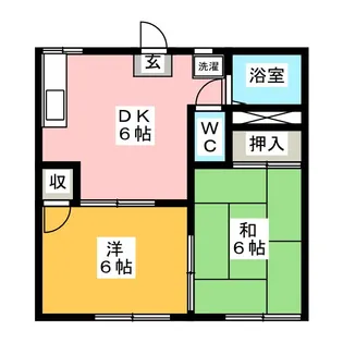 タウニィセリザワ【1階】の間取り