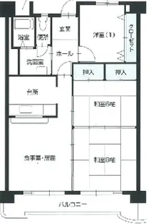 愛知県名古屋市北区上飯田東町5【マンション】の間取り