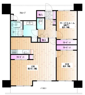 ミオカステーロ海老名【6階】の間取り