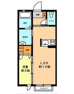 ヴィラソレイユ【1階】の間取り