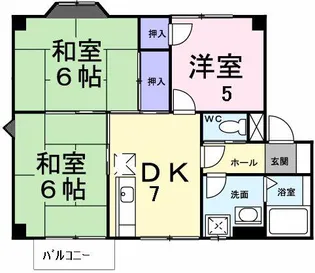 広島県廿日市市佐方【アパート】の間取り