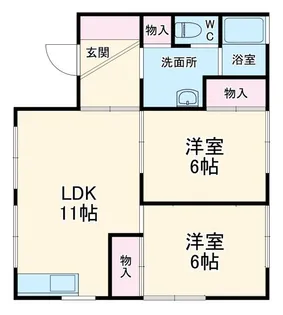セジュールソフィエ【2階】の間取り