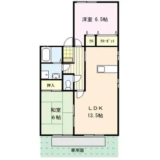 ガーデニア【1階】の間取り