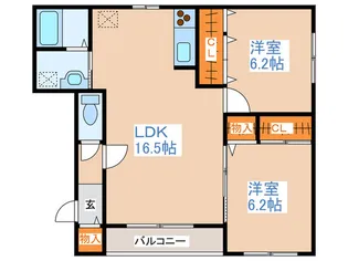 エクセル金野【2階】の間取り