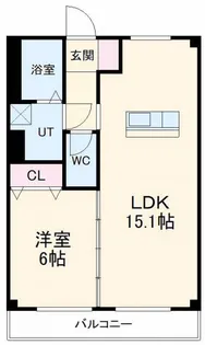 牛牧グリーンハイツ【4階】の間取り