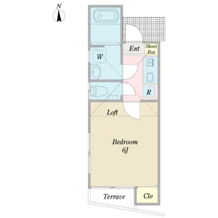 キャスル桜上水【2階】の間取り