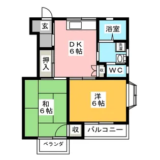 ライト藤ハイツ【1階】の間取り
