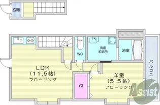 サクセス黒松【2階】の間取り