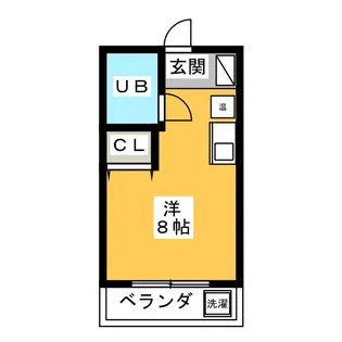 カニエハイツ第2【2階】の間取り