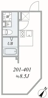 trias650【4階】の間取り