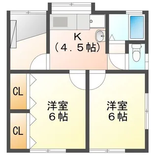 橋本ハイツ【2階】の間取り