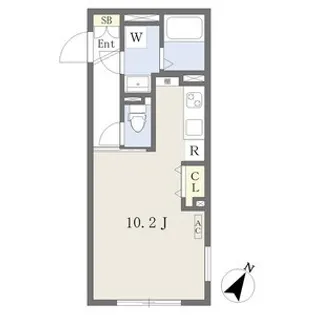 WELL COURT NAKAMURAKOUEN【3階】の間取り