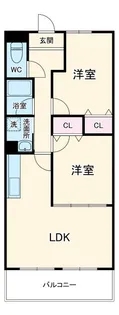 ハイツ南【7階】の間取り
