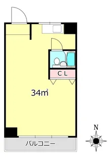 東京都渋谷区代々木3【マンション】の間取り