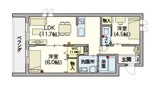 (シニア限定)Loisir壽光【4階】の間取り