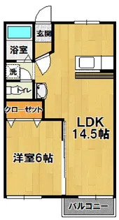 ヴェイル松代A・B【2階】の間取り