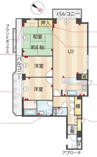 ロイヤル白山【5階】の間取り