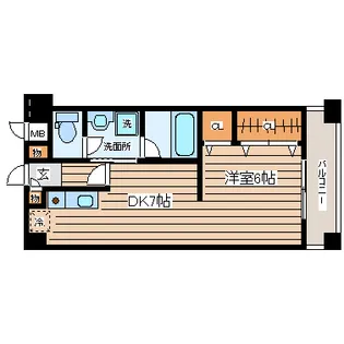 しゃとれ小松島【4階】の間取り