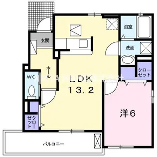 パルケ レアル【1階】の間取り